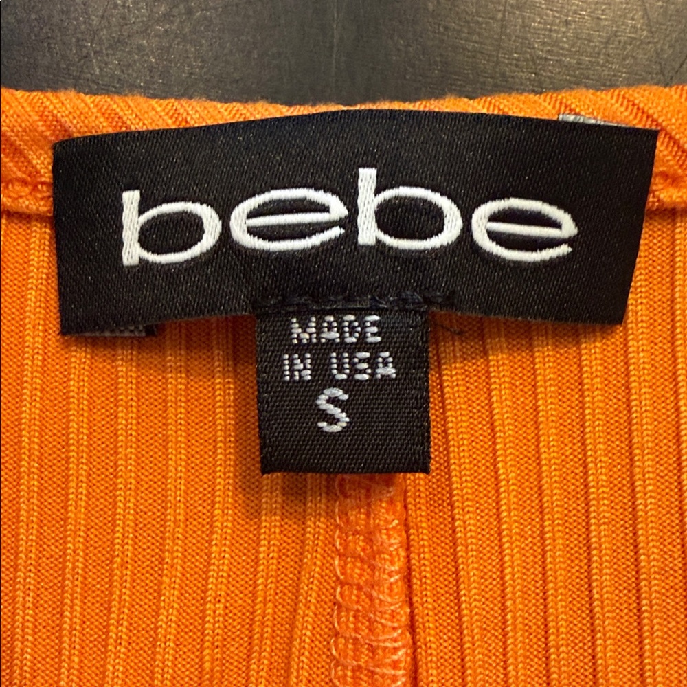 bebe V-neck Tank Ribbed Maxi Dress in Melon NWT - Picture 5 of 8